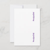 Grijze Tabby Cat schilderij Bedankkaart (Achterkant)