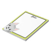 Grijze tablet blanco Notitieblok (Gedraaid)