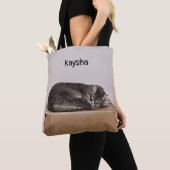 Grijze tablet druppelaar draagtas (Dichtbij)