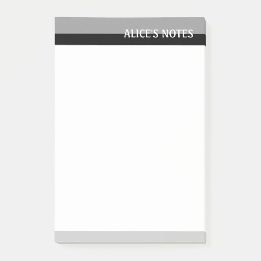 Grijze tafels post-it® notes (Voorkant)