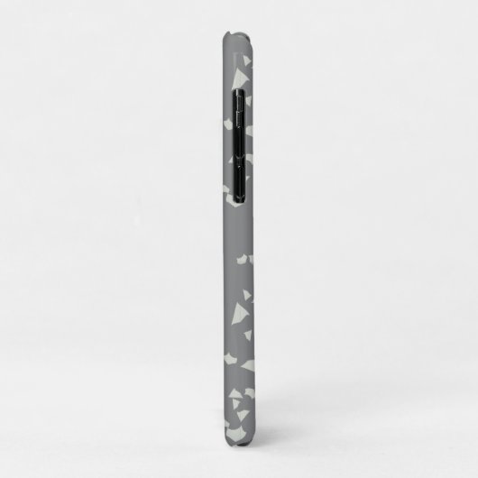 Grijze terrazzo Minimale moderne Case-Mate iPhone Case (Achterkant/links)