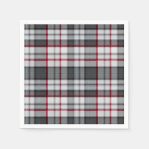 Grijze textuur tartan plaid servet