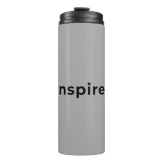 Grijze thermische tumbler thermosbeker