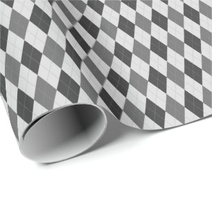 Grijze Tinten Argyle Inpakpapier