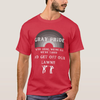 GRIJZE TROTS vriend T-shirt