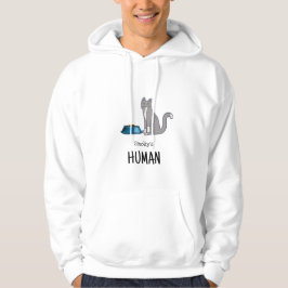 Grijze Tuxedo Kat Trui Hoodie