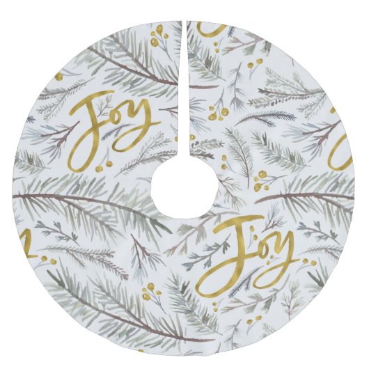 Grijze twijgen en bessen kerstboom rok (Voorkant)