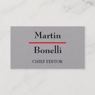 Grijze, unieke, moderne minimalistische visitekaartje
