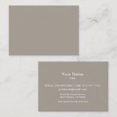 Grijze, vaste kleuren passen deze aan visitekaartje (Voorkant / Achterkant)
