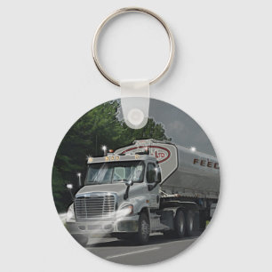 Grijze veevoer Cistern Truck voor vrachtwagens en  Sleutelhanger