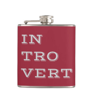 Grijze vinylkolf met introvert. heupfles