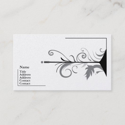 Grijze Visitekaartjes Design (Voorkant)