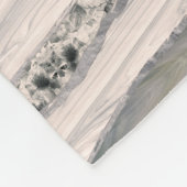 Grijze vloeibare marmer en kristal - parels en zil fleece deken (Hoek)