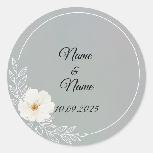 Grijze voorkeur stickers (Voorkant)