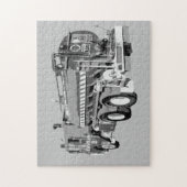 Grijze Vrachtwagen Olieverf, Legpuzzel (Verticaal)