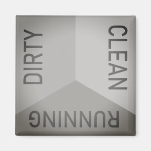 Grijze vuilreiniging van wasmachine, omkeerbaar magneet