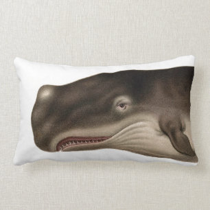 Grijze walvis Lumbar Nautisch Sierkussen Kussen