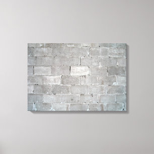 Grijze wandtextuur canvas afdruk