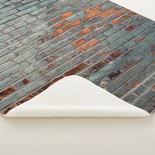 Grijze wandverf sherpa deken (3/4)