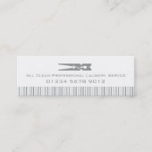 Grijze wasmachine voor wasdrogen label / visitekaa (Voorkant)