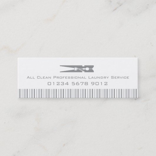 Grijze wasmachine voor wasdrogen label / visitekaa (Voorkant)