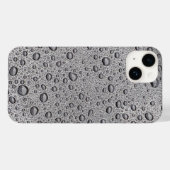 Grijze waterdruppels Case-Mate iPhone case (Achterkant (horizontaal))
