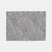 Grijze waterdruppels fleece deken (Voorkant (Horizontaal))