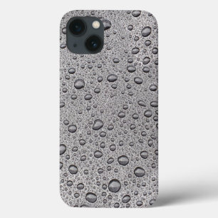 Grijze waterdruppels Hoesje-Mate iPhone case