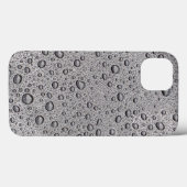 Grijze waterdruppels Hoesje-Mate iPhone case (Achterkant (horizontaal))