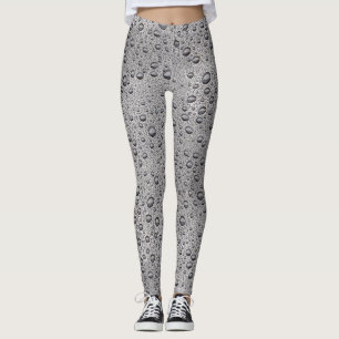 Grijze waterdruppels leggings