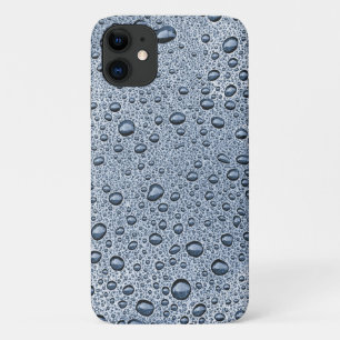 Grijze waterdruppels van metaal iPhone 11 hoesje