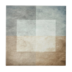 grijze waterverf-achtige abstracte afbeelding tegeltje