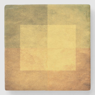 grijze waterverf-achtige grafische abstract 2 stenen onderzetter