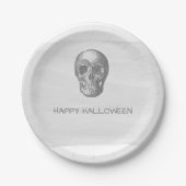 Grijze Waterverf Bord Halloween Papier (Voorkant)