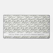 Grijze Waterverf Eucalyptus laat aangepaste tekst  Bureaumat (Voorkant)