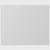 Grijze Waterverf Gingham-pakpapier Cadeaupapier (Vlak)