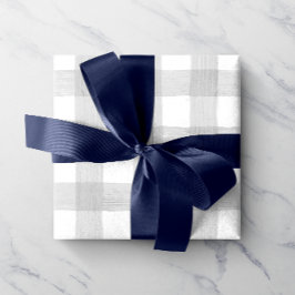 Grijze Waterverf Gingham-pakpapier Cadeaupapier