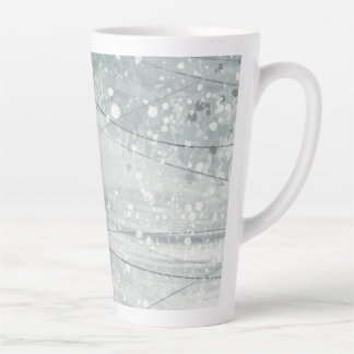 Grijze waterverf latte mok