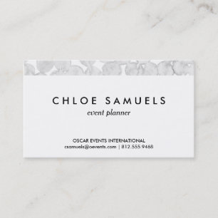 grijze waterverf stippen grijze cirkel geschilderd visitekaartje