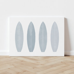 Grijze Waterverf Surfplancanvas afdrukken