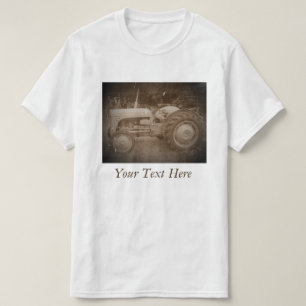  grijze wiet-gisttrekker met foto sepia t-shirt