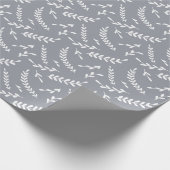 Grijze winter met kerstmis cadeaupapier (Hoek)