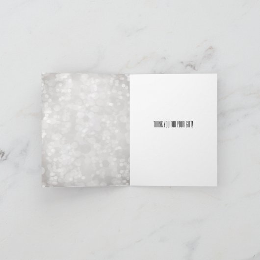 Grijze witte bokeh bedankt (Binnen)