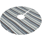 Grijze witte strepen kerstboom rok (Gekanteld)