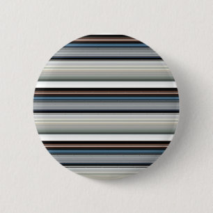 Grijze witte strepen ronde button 5,7 cm