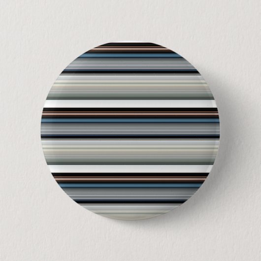 Grijze witte strepen ronde button 5,7 cm (Voorkant)