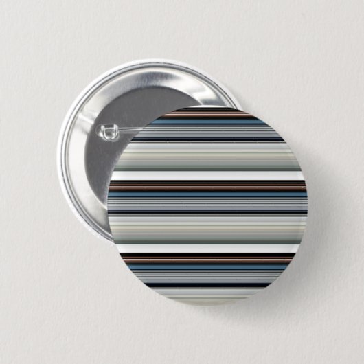 Grijze witte strepen ronde button 5,7 cm (Voorkant /achterkant)