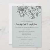 GRIJZE WOESTIJNCACTUS SUCCULENTEN SCHETS WORKSHOP  KAART (Voorkant)