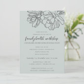 GRIJZE WOESTIJNCACTUS SUCCULENTEN SCHETS WORKSHOP  KAART (Staand voorkant)