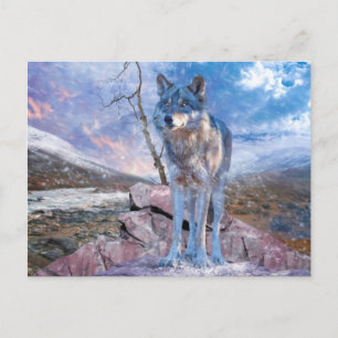 Grijze Wolf ANTWOORD OP DE VRAAG Briefkaart